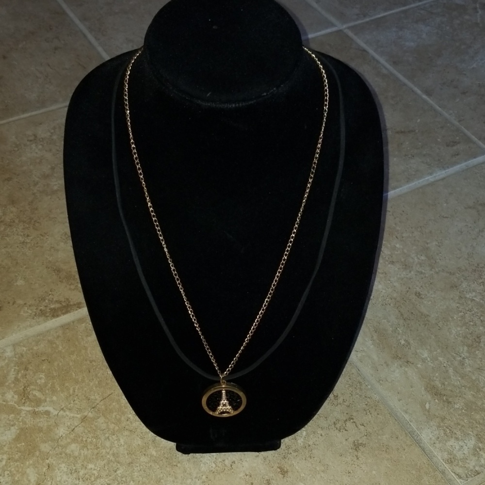 Paris themed necklace